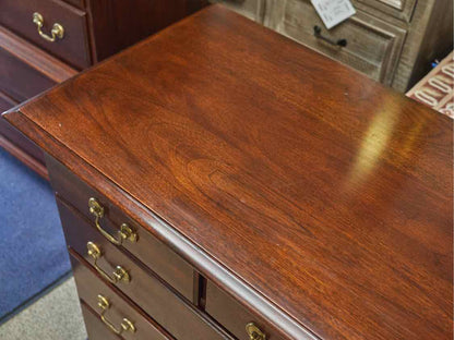 Solid Wood Nine Draw Dresser in Mahogany Finish