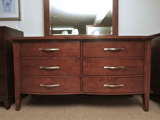 Mastercraft  Ash 6 Drawer Dresser with Mirror
