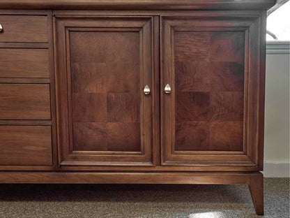 RWay Light Cherry MCM Two Piece Hutch