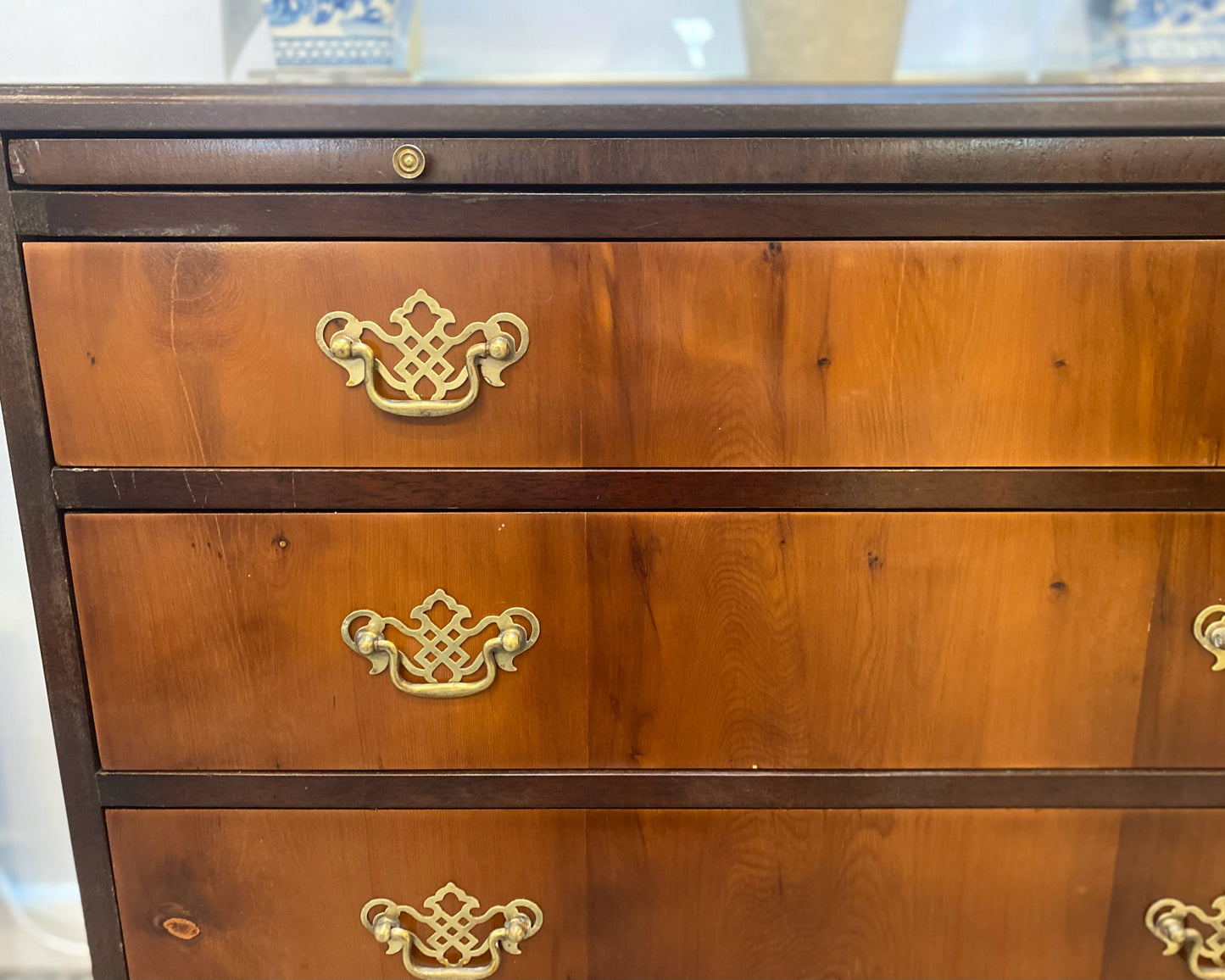 Mahogany & Yew Wood Chest