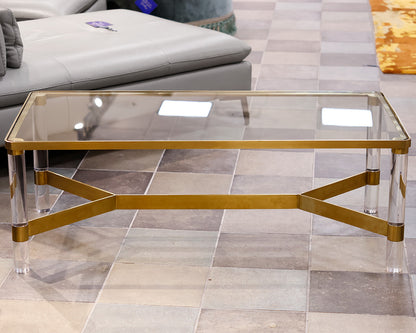 Anthropologie Lucite Coffee Table