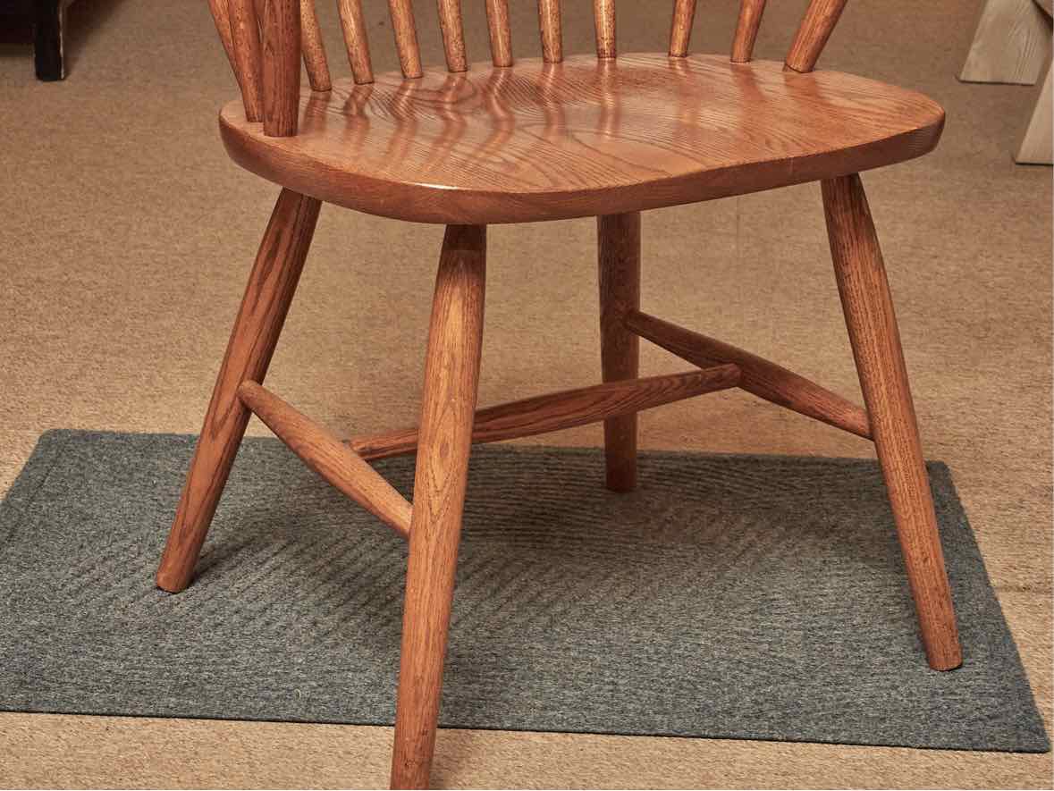 Oak Dining Table & 6  Bow Back Chair Set