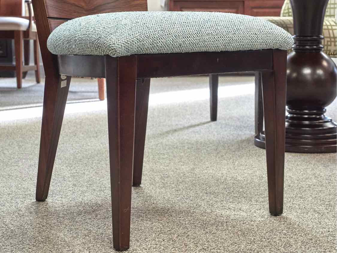 Set of 6 Giorgio Collection Art Deco Dining Chairs with Sunbrella Fabric Seats