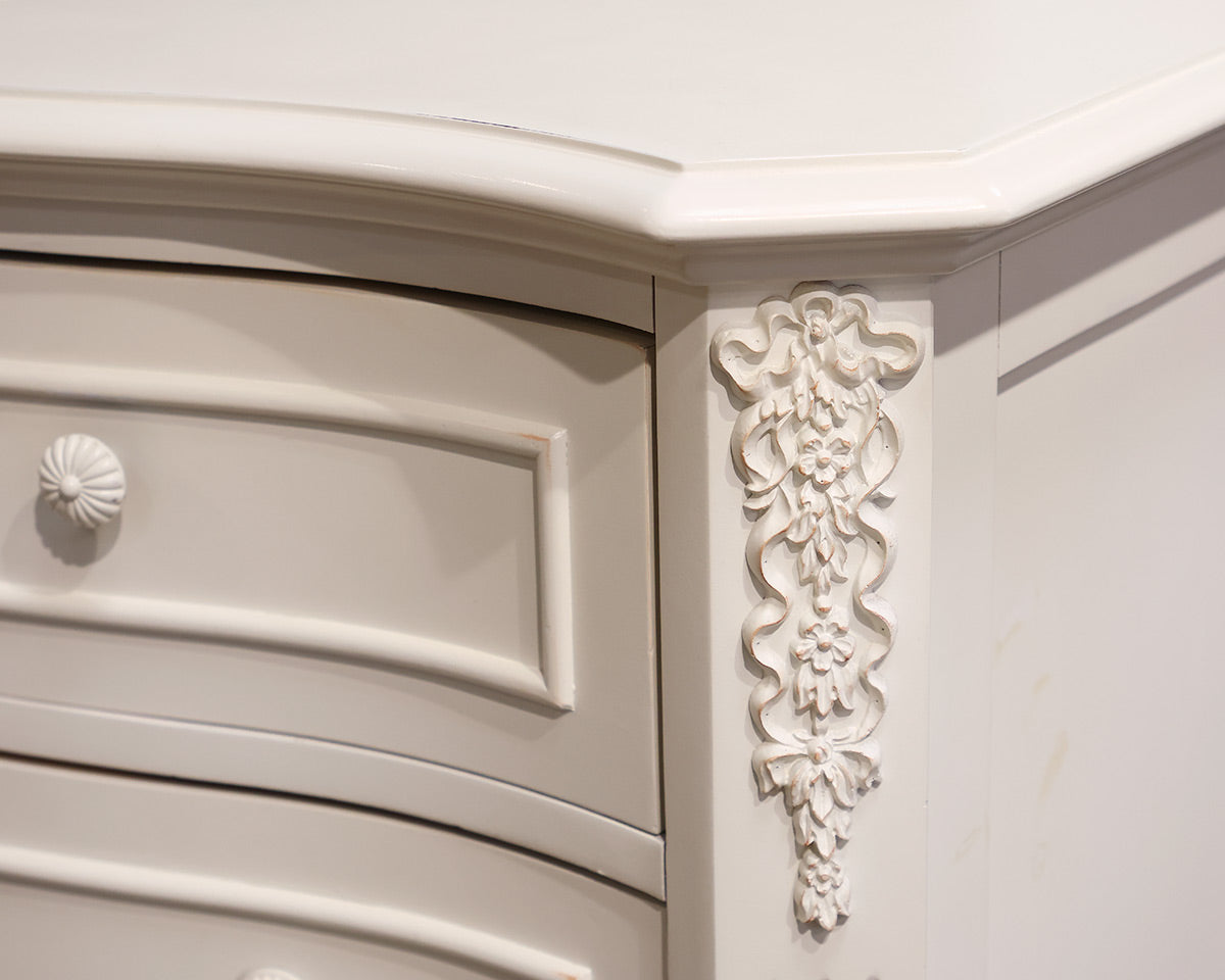 Ivory 6 Drawer Chest