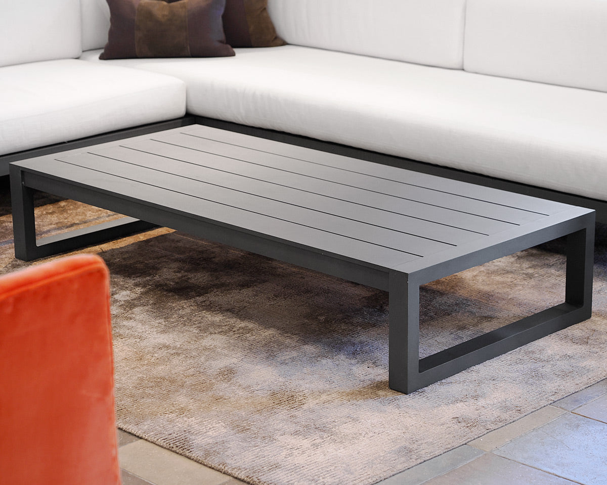 Restoration Hardware Aegean Aluminum Sectional and Table Set