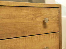 Gat Creek " Gerard" Maple 3 Drawer Nightstand with Polished Nickel Knobs