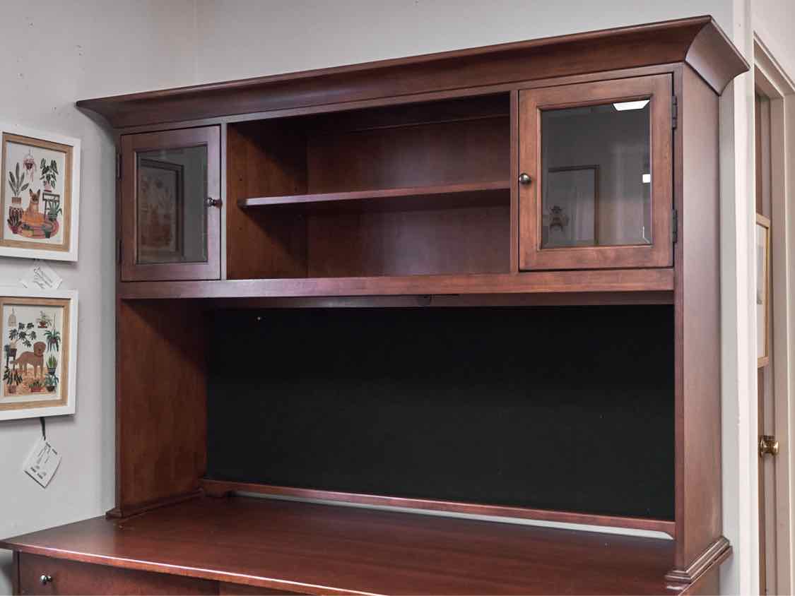 Basset Cherry Desk With Hutch Top