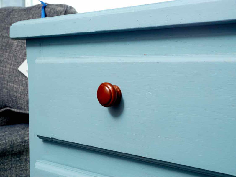 Solid Oak 1 Drawer 2 Door Server In 'Robin's Egg Blue'Finish