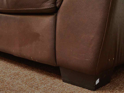 Italsofa Brown Bonded  Leather Sofa