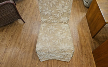 Set of 6 Dining Chairs in Gold Floral Fabric
