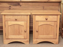 Pair of Brown Street Co.Maple 1 Drawer  Nightstand