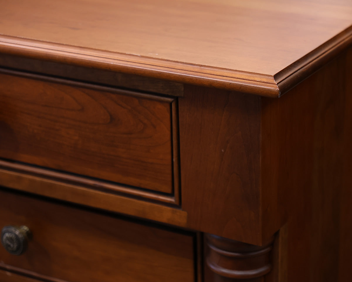 Custom Amish Cherry 4-Drawer Nightstand