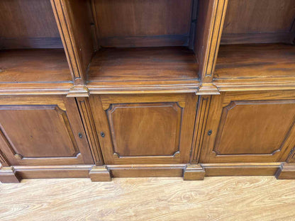 2-Piece Triple Bookcase with Adjustable Shelves