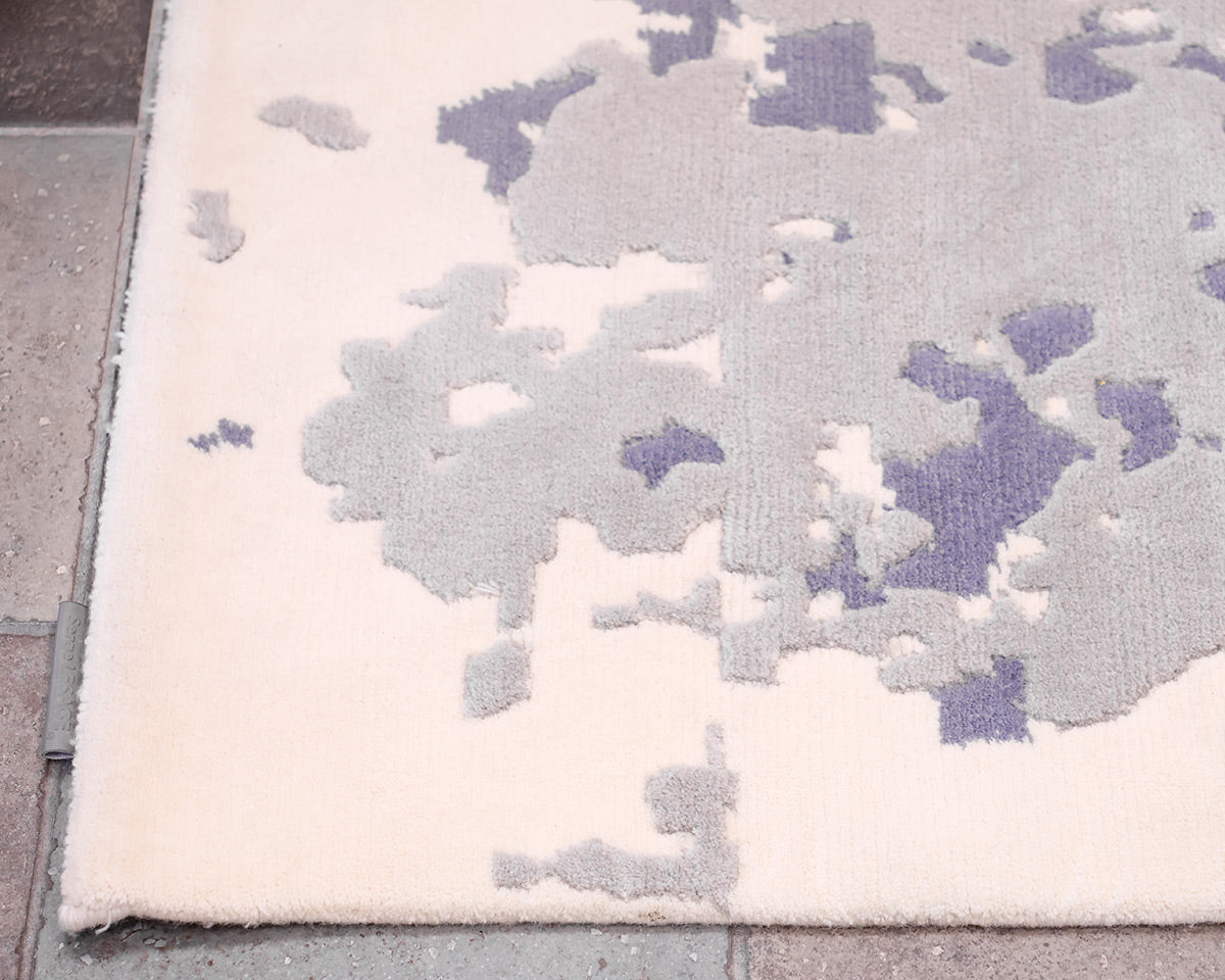 Serge LeSage Crazed Blue-toned Wave Rug