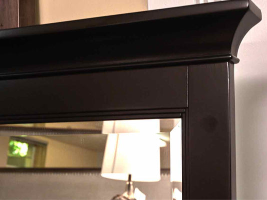 Magnussen Black Finish 7 Drawer Dresser with Matching Mirror