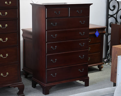 Hitchcock Tall Chest in Cherry. 7 Drawers