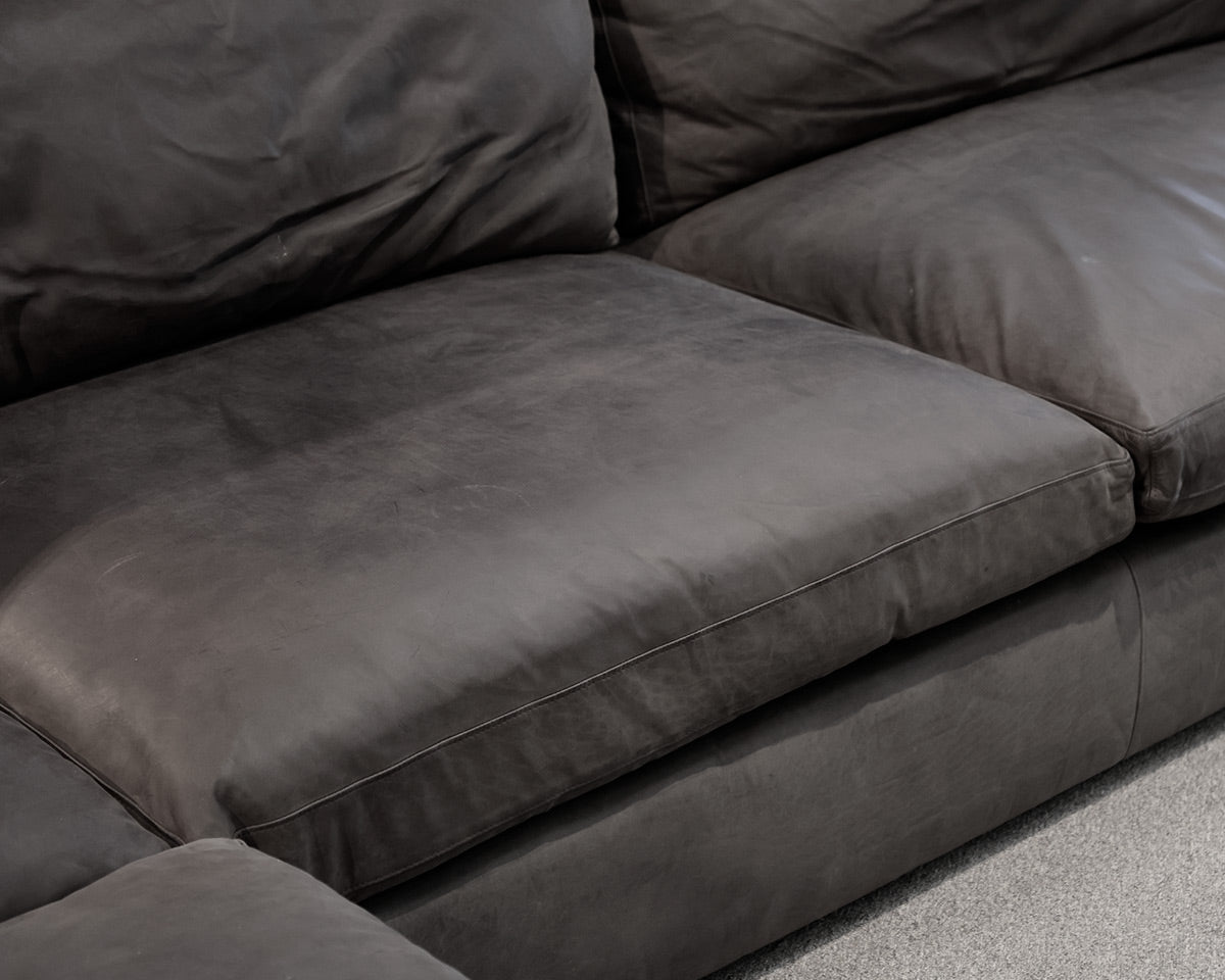Arhaus "Kipton" Nubuck Leather Sectional