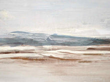 Blue & Beige Abstract Landscape Print