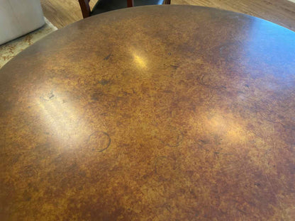 Crate & Barrel Copper Top Dining Table