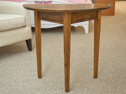 Pine Demi lune Side Table
