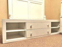 Stanley Stone & Leigh  Full White Bed  With Storage