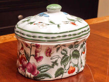 Porcelain Floral Oval Jar