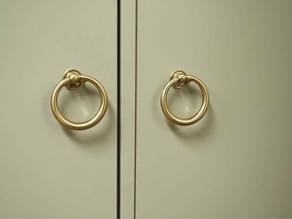 Gat Creek Tomlin Glass Cabinet in Hand-Glazed Light Rain Finish