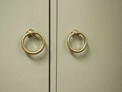 Gat Creek Tomlin Glass Cabinet in Hand-Glazed Light Rain Finish