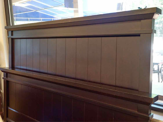Boston Interiors Black Plank King Bed