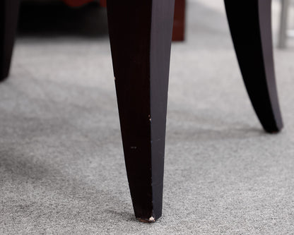Pair of Custom Dark Legged Ottomans