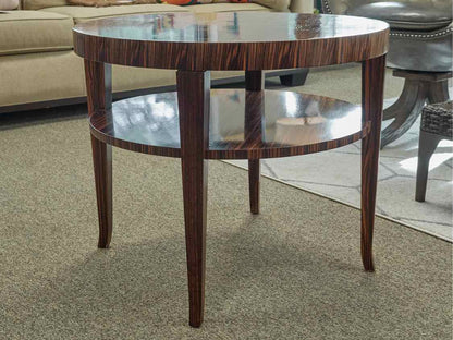 John Widdicomb Zebra Wood Side Table