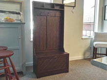 Rustic Dark Stain Hall Tree