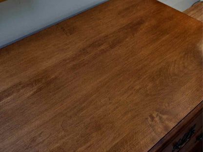 Maple 9-Drawer Dresser with Antique Brass Pulls