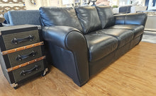 ItalSofa by Natuzzi Black Italian Leather Sofa