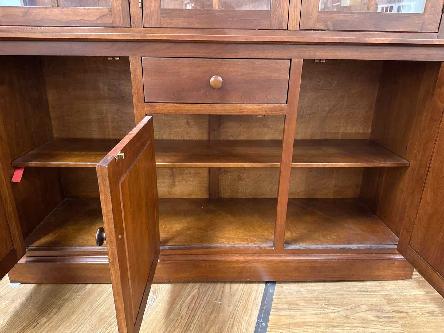 Ethan Allen Cherry Lighted Hutch