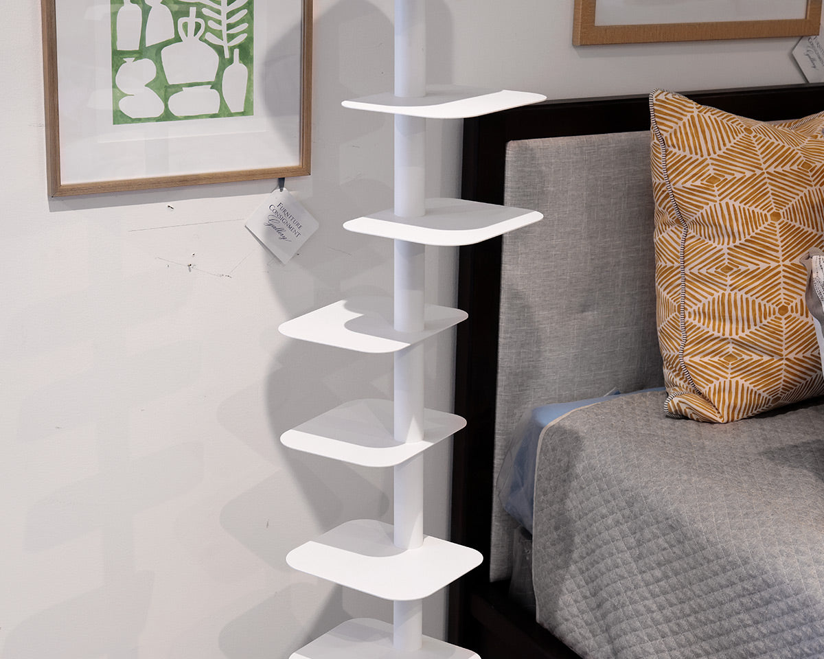 Design within Reach Contemporary White Metal Bookcase