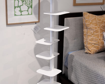 Design within Reach Contemporary White Metal Bookcase