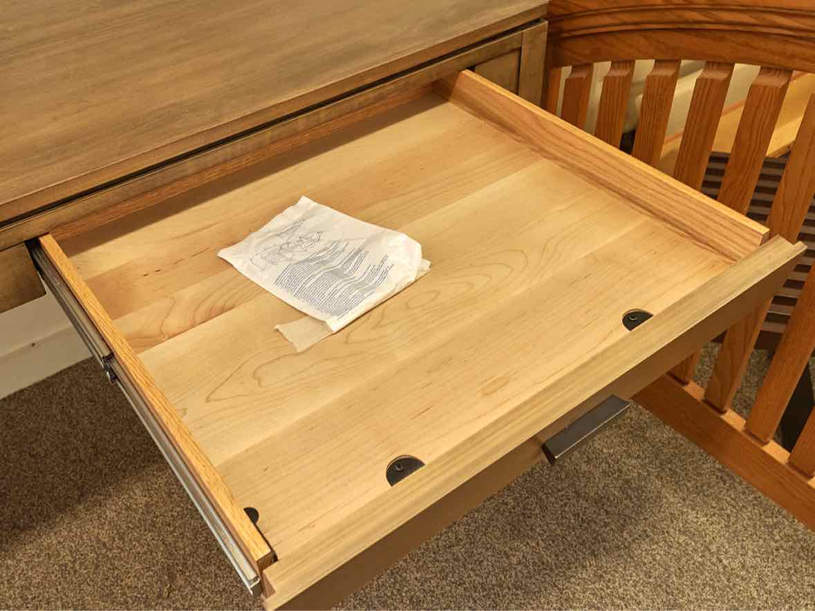 Gat Creek Oxford Desk with Right Hand Drawer in Maple with Classic Barley Finish