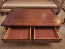 Riverside Dark Stained 2 Drawer  Cocktail Table