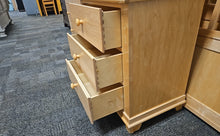 Stanley 3-Drawer Maple Nightstand