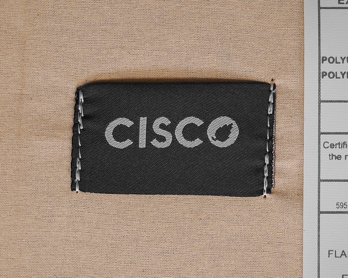 Oatmeal Tufted Upholstered Ottoman