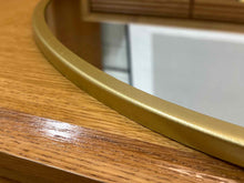 Round Wall Mirror in Gold Frame