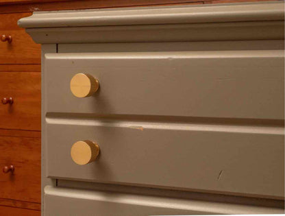 Carolina Furniture 6 Drawer  Dresser in Eucalyptus Green Finish with Brass Knobs