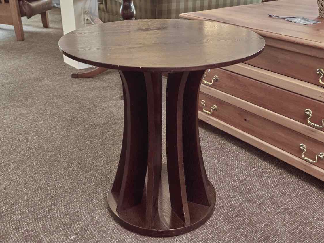Pair of Brown Stained Oak Side Tables