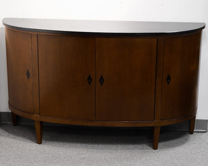 Demilune Table With Stone Top