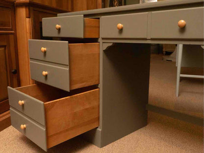 Ethan Allen  Eucalyptus Green Finish 4 Drawer Desk