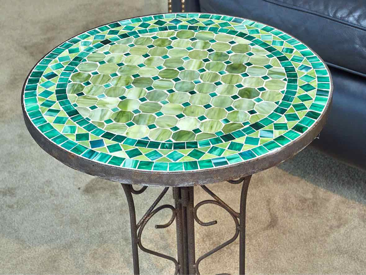 Accent Mosaic Tiled Top Table