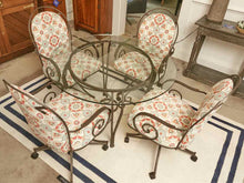 Wrought Iron Scrolled  Round Dining Set