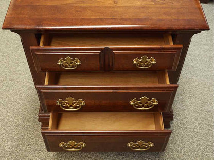 Broyhill 3 Drawer Cherry  Nightstand with gold pulls