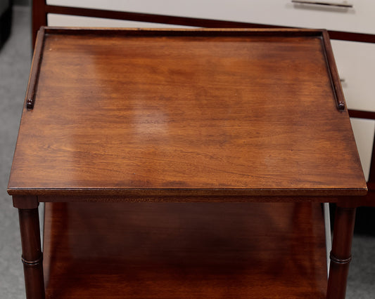 Pair of Ethan Allen "Eugene" Mahogany Nightstands